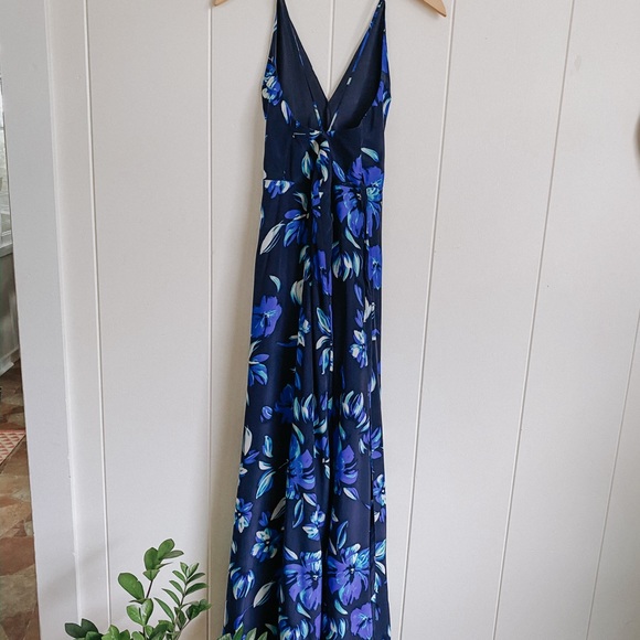 Yumi Kim Rush Hour Silk Maxi Dress Navy Floral - Picture 3 of 8